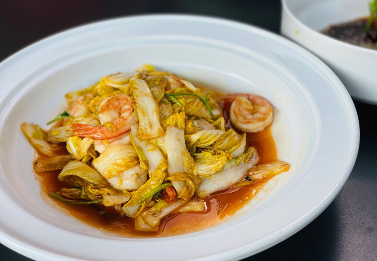 拾久 · 大虾烧白菜菜品实拍